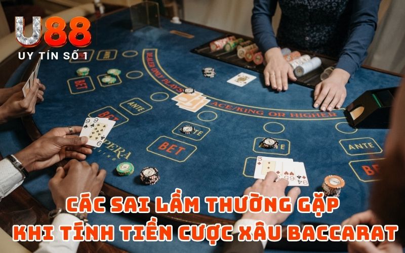 Các sai lầm thường gặp khi tính tiền cược xâu Baccarat